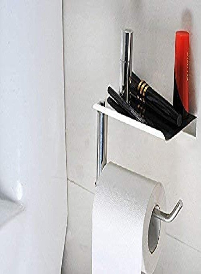 RSP Quality bit® Stainless Steel Multipurpose Toilet Paper Holder (Silver) - Image 2